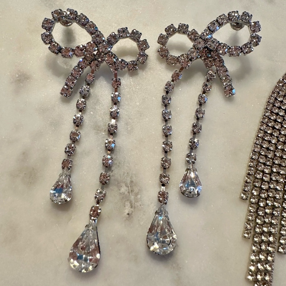 Diamond Drop Earrings Bundle